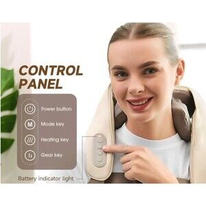 Neck Massager for Pain Relief Deep Tissue | 5D Kneading Massage Pillow with Heat